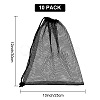 Polyester Mesh Drawstring Storage Bags ABAG-WH0044-49C-2
