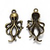 Tibetan Style Alloy Animal Pendants TIBEP-X0003-03-AB-3