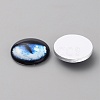 Glass Cabochons LS-GLAA-WH0033-75F-08-2