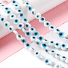 Handmade Evil Eye Lampwork Beads Strands LAMP-F023-B06-3