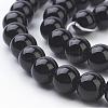 Synthetic Black Stone Beads Strands GSR044-2