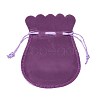 Velvet Bags Drawstring Jewelry Pouches TP-O002-B-M-3