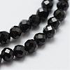 Natural Black Spinel Beads Strands G-E366-07-5mm-1