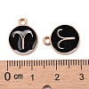 Alloy Enamel Pendants X-ENAM-S124-01B-08A-2