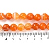 Natural Striped Agate/Banded Agate Beads Strands G-Z060-A01-C17-5
