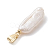 Natural Baroque Pearl Keshi Pearl Pendants PALLOY-JF04998-5