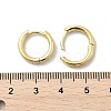 Brass Micro Pave Clear Cubic Zirconia Hoop Earrings EJEW-D311-145G-5