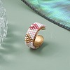 Glass Seed Beads Cuff Rings RJEW-MZ00016-02-8