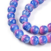 Baking Paint Glass Beads Strands X-DGLA-N008-8mm-02-3
