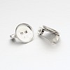 Iron Brooch Cabochon Settings IFIN-A171-02A-1