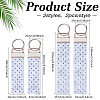 2 Bags Rectangle Felt Tab Blank Keychains KEYC-BC0001-25B-2