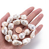 Natural Baroque Pearl Keshi Pearl Beads Strands PEAR-S019-04B-6