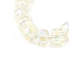 Transparent Electroplate Glass Beads Strands EGLA-P062-01A-01-3