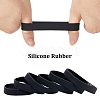 Flat Plain Silicone Cord Bracelet for Men Women BJEW-WH0016-32I-6