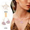 8Pcs Brass Leaf Pendants KK-CA0002-79-4
