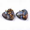Assembled Bronzite and Imperial Jasper Pendants G-T111-04G-2