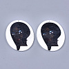 Printed Wooden Big Pendants X-WOOD-S050-09H-1