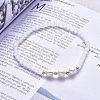 Faceted Glass Beaded Stretch Bracelets BJEW-JB05486-02-4