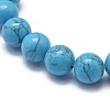 Synthetic Turquoise Jasper Bead Stretch Bracelets BJEW-K212-C-022-2