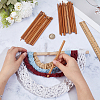 24Pcs Carbonized Bamboo Knitting Needles TOOL-CL0001-10-3
