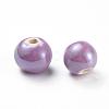 Glazed Porcelain Beads PORC-D001-12mm-17-2