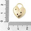 Brass Micro Pave Cubic Zirconia Pendants KK-S514-04C-G-3
