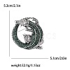 Crocodile Alloy Rhinestone Brooch PW-WGFAD1D-04-4