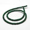 Natural Malachite Bead Strands G-O143-10-4mm-2