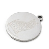 201 Stainless Steel Pendants SA-CBA3D3A-05P-07-2