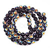 Transparent Electroplate Glass Beads Strands EGLA-N012-001-B07-2