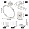 304 Stainless Steel Bathroom Accessories Kit HJEW-UN0001-06-2