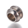 Non-Tarnish 201 Stainless Steel European Beads X-STAS-P239-13P-2