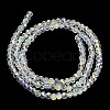 Electroplate Glass Beads Strands GL-CBAA615-03A-2