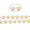 304 Stainless Steel & Enamel Link Chains CHS-Q004-001B-NF-4