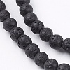 Natural Lava Rock Stone Bead Strands X-G-R193-18-4mm-3