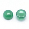 Natural Dyed & Heated Green Onyx Agate Cabochons X-G-P393-R05-10MM-2