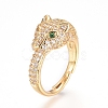 Adjustable Brass Finger Rings RJEW-G096-34G-2