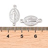 Brass Oval with Virgin Connector Charm KK-Z146-31P-3