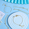 32Pcs Rack Plating Adjustable Brass Slider Bracelet Making KK-SP0001-78G-4