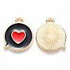 Alloy Enamel Pendants ENAM-S121-120B-1