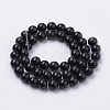 Natural Black Onyx Beads Strands G-S259-19-6mm-2