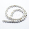 Natural Magnesite Beads Strands G-I199-27-4mm-2