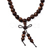 Mala Bead Bracelet WOOD-T030-02-4
