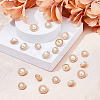 20Pcs 2 Style ABS Plastic Imitation Pearl Shank Buttons BUTT-DC0001-06KCG-4