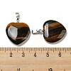 Natural Tiger Eye Pendants G-G956-B71-FF-3