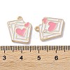 Alloy Enamel Pendants ENAM-O001-11N-G-3