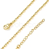 Rack Plating Brass Oval Link Chain Necklace NJEW-A035-06G-01-4