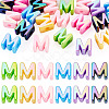 20Pcs UV Plating Opaque Acrylic European Beads OACR-TADJ0001-16M-1