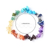Chakra Gemstone Stretch Bracelets X-BJEW-JB02288-02-3