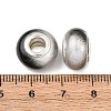 Two Tone Opaque Resin Rondelle European Beads RESI-Z046-02H-3
